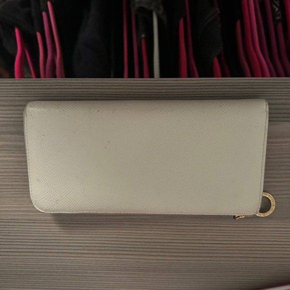 Bvlgari Elegant White Women's Wallet Vintage - Picture 1 of 6